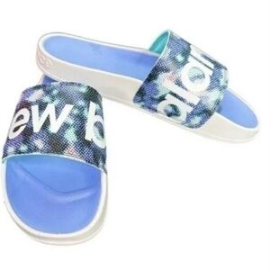 New Balance Womens NB 200 Vibrant Violet & White Slides Size 11 BNWOB